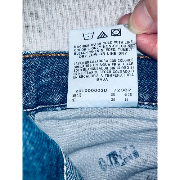 36x30 Rustler Regular Fit Straight Leg Mens Hardworking Denim Blue Jeans Issue - Picture 12 of 12